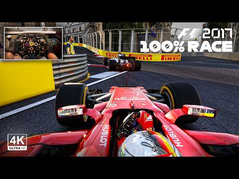 Sebastian Vettel's Ferrari SF70H - 2017 Azerbaijan GP Baku 100% Race F1 2017 Steering Wheel Gameplay