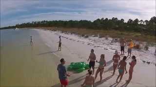 Shell Island FREE Drone Tour - Panama City Beach, FL - PCB - Ultimate Frisbee - Thunder DJI Pontoon