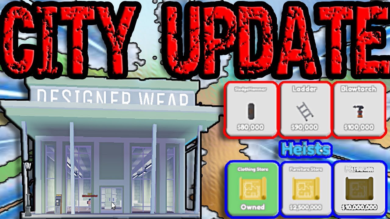 *NEW* CITY UPDATE IS FINALY HERE!! NEW HEISTS, CARJACKING & MUCH MORE!! Roblox Thief Simulator
