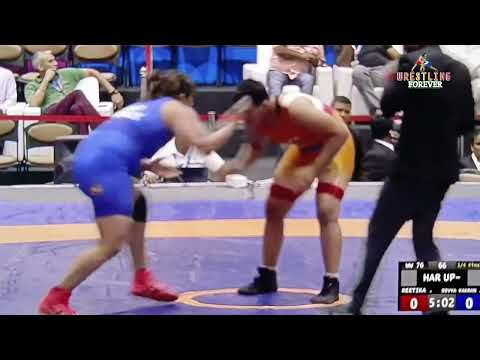 WW 76KG RITIKA (HAR) VS DIVYA KAKRAN (UP) / 36th national game Gujarat