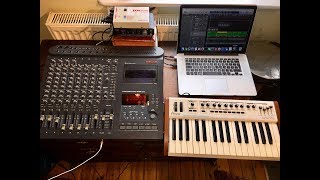 Video thumbnail for Sync Logic Pro to Tascam 488 mk2  with a midiman syncman - quick test by Hanford Tape Sessions