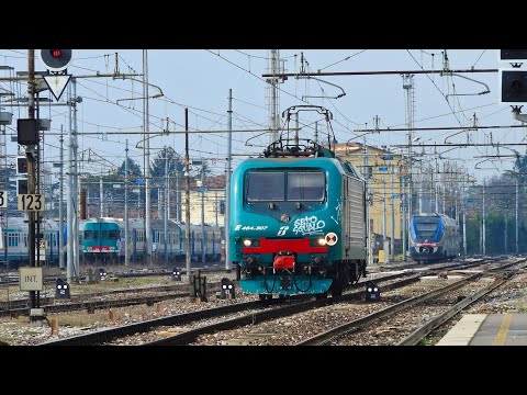 E464 ISOLATA | E652 PROTOTIPO E TANTO ALTRO - TRENI IN SEQUENZA A TREVISO C.LE