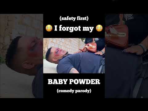 How I forgot my Baby Powder (comedy parody - self defence) #comedy #funny #septdailyshorts  #shorts