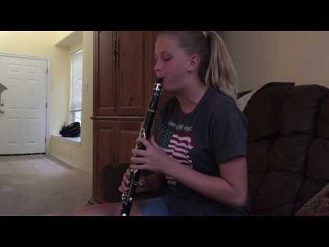 Miriam on the clarinet