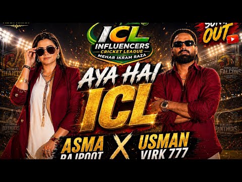 Aya Hai ICL Asma Rajpoot x Usman Virk 777 | Official Video | Official Track TikTok Match