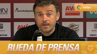 Luis Enrique: "Estamos donde queremos estar gracias al trabajo que hemos hecho"