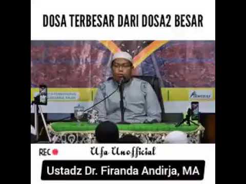 SYIRIK ZAMAN NOW #1. Dosa Terbesar dari Dosa² Besar