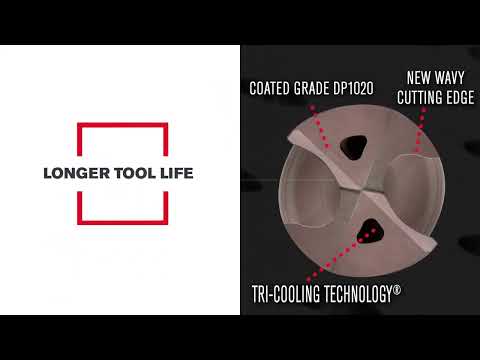 DIAEDGE MVS Solid Carbide Drills with TRI-Cooling Technology