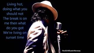 Michael jackson - Sunset Driver Lyrics (1080p)