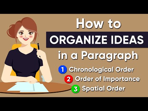 3 Common Methods of Organizing Writing | Paragraph Writing: Part 3