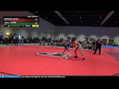 126 Lbs Cons. Round 2 - Nathan Gates, SC Vs Paul Lanier, GA 0fc6