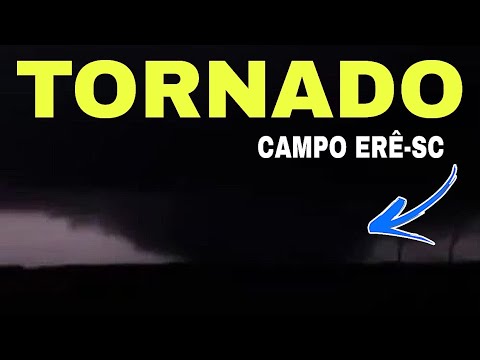 🚨 URGENTE: Tornado confirmado em Campo Erê-SC e granizo destrutivo atinge dezenas de cidades 😱