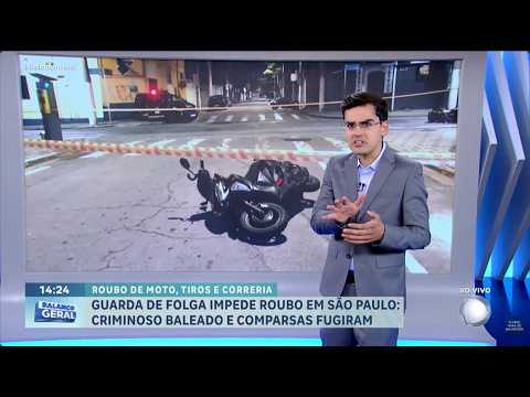 Guarda de folga impede roubo e baleia suspeito em Santo André SP