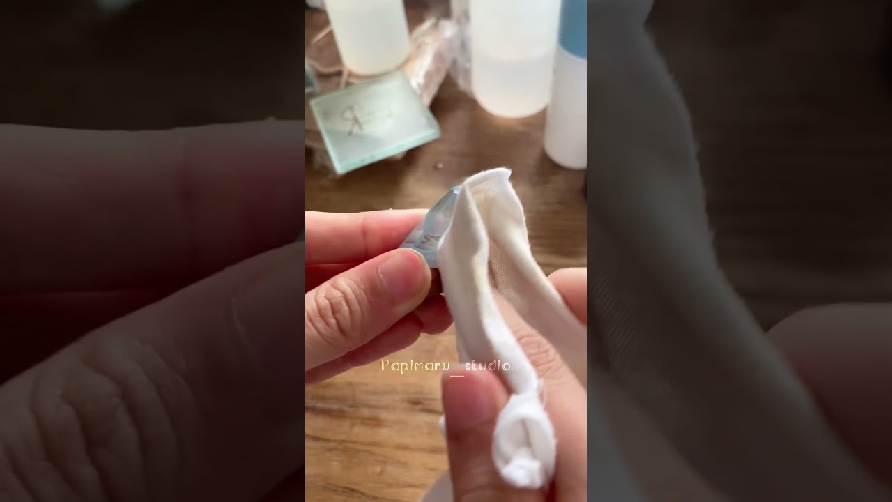 【ウッドレジン】推しの色でペンダントを自作してみた　#ウッドレジン  #shorts #epoxywood