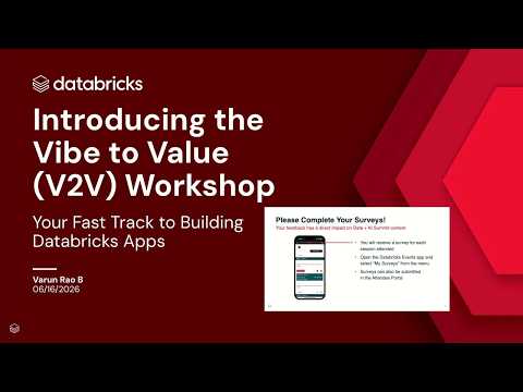 Watch: Governed Vibe Coding: The Vibe to Value Workshop for Building Databricks Apps