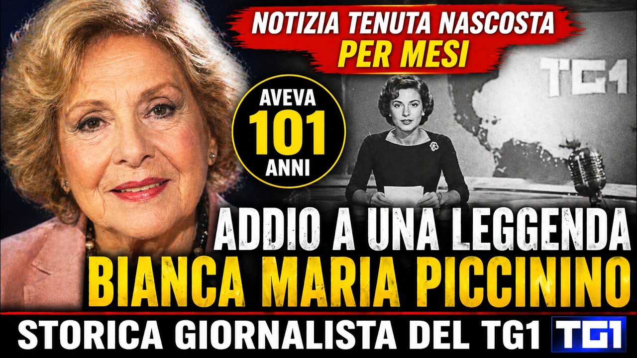 🖤 ADDIO A BIANCA MARIA PICCININO: SI SPEGNE A 101 ANNI UNA DONNA CHE HA CAMBIATO LA TV ITALIANA