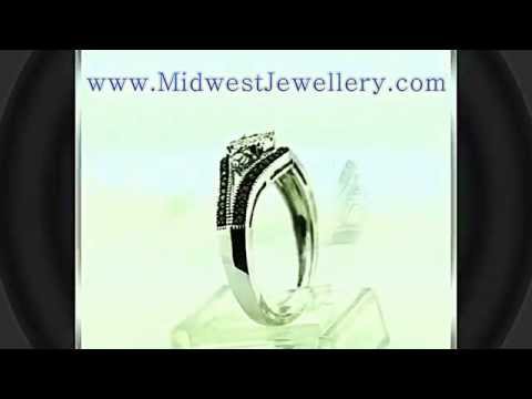 Cognac Diamond Bridal Ring 0.33ct w 10K White Gold Split Shoulder New Wedding Ring Engagement