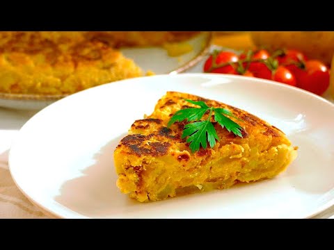 TORTILLA DE PATATA VEGANA 👩🍳 Receta FÁCIL de TORTILLA ¡SIN HUEVO!- Cocinatis