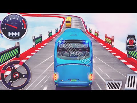 Crazy Bus Stunt Driving Simulator- Impossible Bus Mega Ramp Racing - Android Game Play