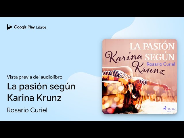 Vídeo relacionado con La pasión según Karina Krunz