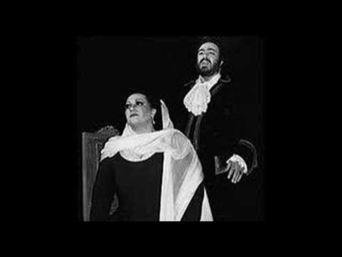 Montserrat Caballe & Luciano Pavarotti "Teco io sto'" Un ballo in maschera