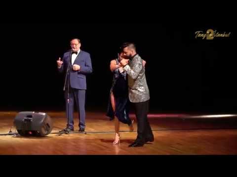  Javier Rodriguez  and  Fatima Vitale  are  dancing  to  a  tango  by  Los reyes del tango  at  TanGO TO Istanbul  in  2019