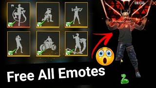 How To Get Free Unlock All Emotes In Free Fire || Get Free Unlock All Emotes In Free Fire ||
