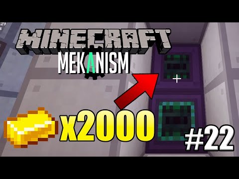THIS BLOCK COSTS 2,000 GOLD INGOTS!  ULTIMATE INDUCTION CELL!  SURVIVING WITH MEKANISM E22