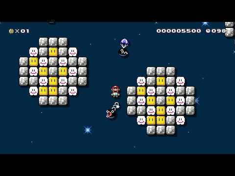 Asteroid Jumper by Floatzy - Super Mario Maker 2 - No Commentary 1ca 1cb 022020