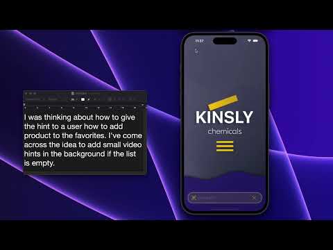 Github code SwiftUI Loop video Video hint for a user in the background, videoplayer Sharing ideas