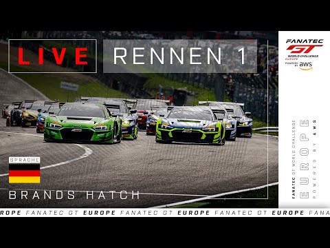 LIVE | Rennen 1 | Brands Hatch | Fanatec GT Europe 2024 (Deutsche)