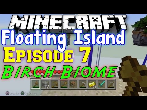 Minecraft PS3: Floating Island Series Episode 7 "BIRCH BIOME" With Morafamilia5