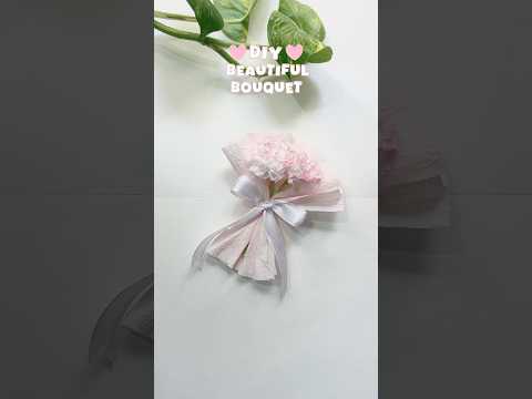 DIY beautiful tissue paper flowers bouquet 💐🌷✨#shorts #diy #paperflower #bouquet #cute