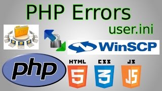PHP Errors On (.user.ini file error reporting, display PHP errors)