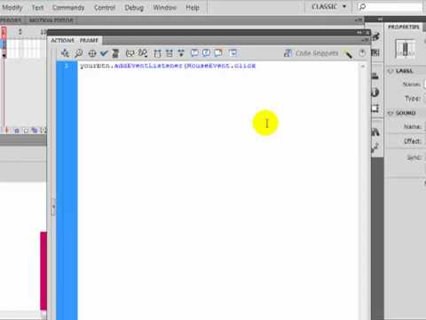 Basic Button As3 Code