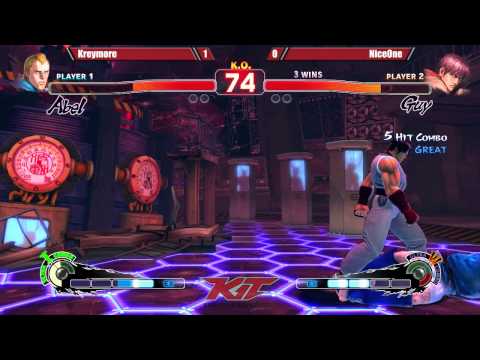 USF4 @ KIT15 Semis - Kreymore (Abel) vs NiceOne (Guy) [720p/60fps]