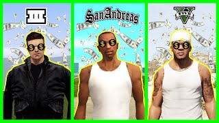 Fastest way to be a Millionaire in GTA games! (Evolution) | (GTA 3 - 5)