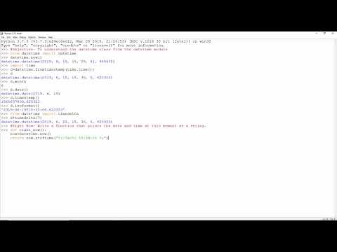 Python Datetime Module Part 2 Practical