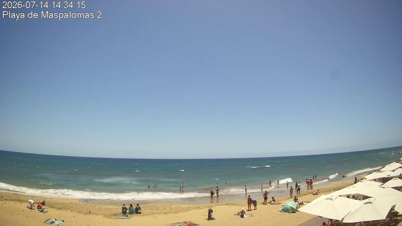 Live webcam view of Maspalomas Beach & Dunes