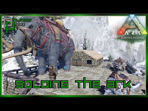 BUILDING A WINTER HOME WITH FRESH UTILITY DINOS! Soloing the Ark S6E27