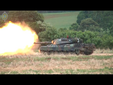 TIRO CANHÃO 105mm LEOPARD 1A5