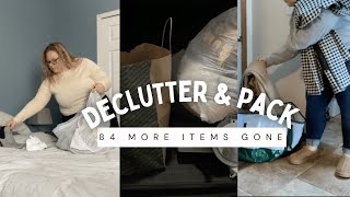 Decluttering 84 Items & Packing Part 2
