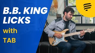 10 B.B. King Licks with TAB (B.B. King Guitar Lesson)