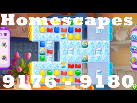 Homescapes Level 9176 - 9180 HD | 3 - match game | gameplay | android | ios | 9177 | 9178 | 9179