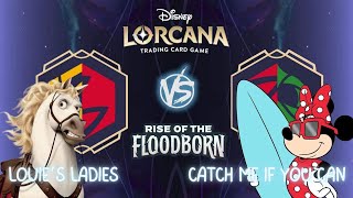 Louie's Ladies vs Catch Me if You Can - Lorcana Gameplay