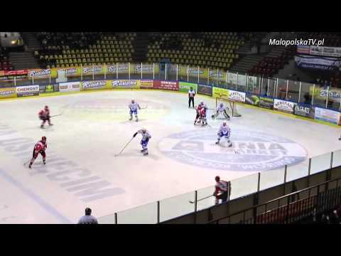 Hokej: TH Unia Oświęcim - Comarch Cracovia 3:4 (p.k.) (12.12.2014)
