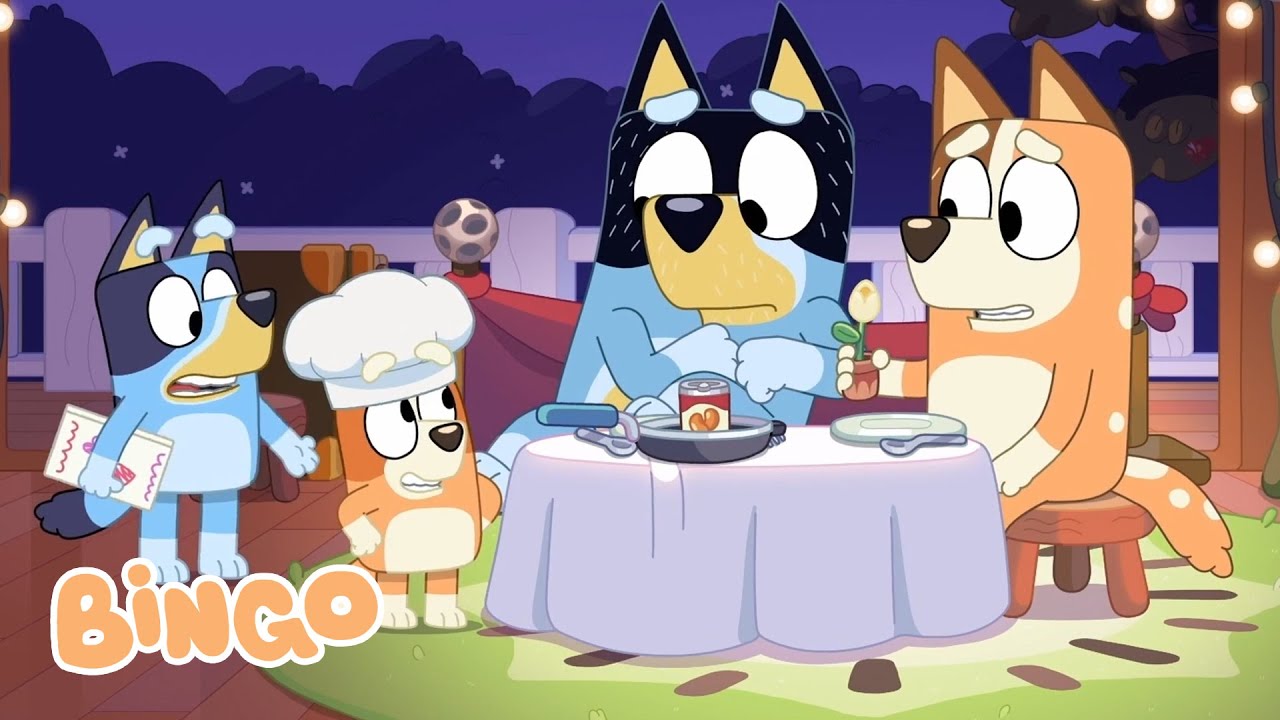 Very Romance Moments! 🤣 💘 | Bingo and Bluey Valentine's Themed Fun | Bingo - Official Channel