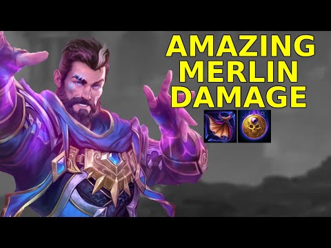 ONE SHOT MERLIN BUILD | AMAZING LATE GAME DAMAGE! - CONQUEST SMITE