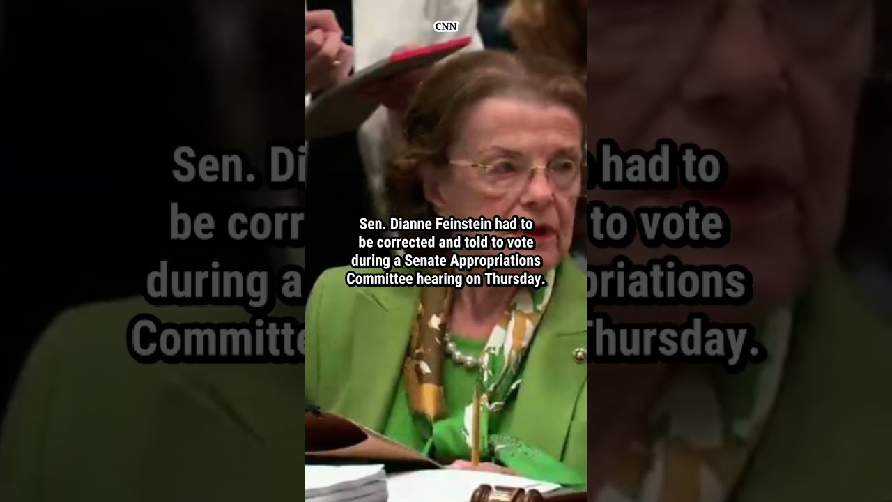 Feinstein gets confused in Senate Appropriations hearing, has to be prodded to vote