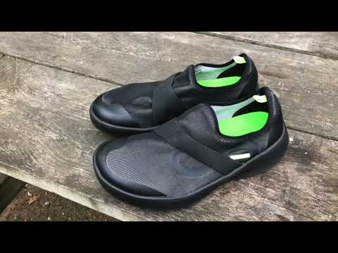 Watch a review of the wonderful Oofos 00MG Fibre shoes